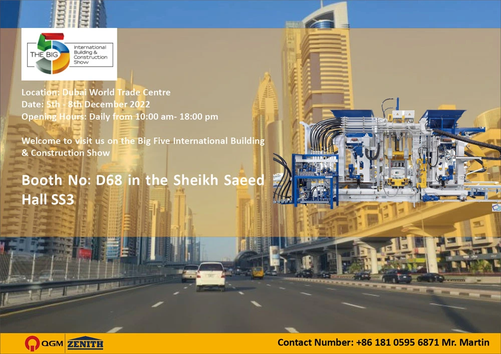 Grupa QGM weźmie udział w BIG 5 Show ZEA 2022