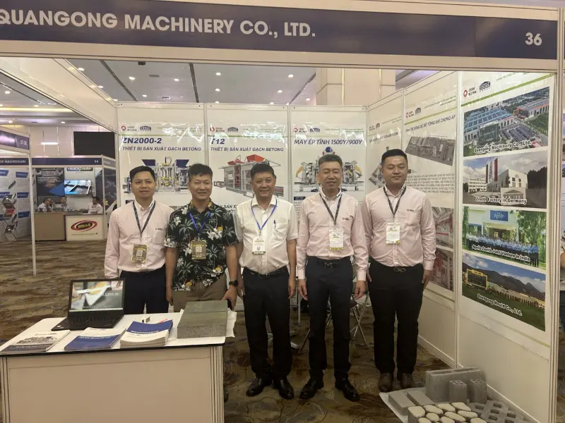 Pogłębianie swojej pozycji w infrastrukturze Azji Południowo-Wschodniej! Quangong Machinery Co., Ltd. błyszczy na targach betonu w Wietnamie w 2026 r